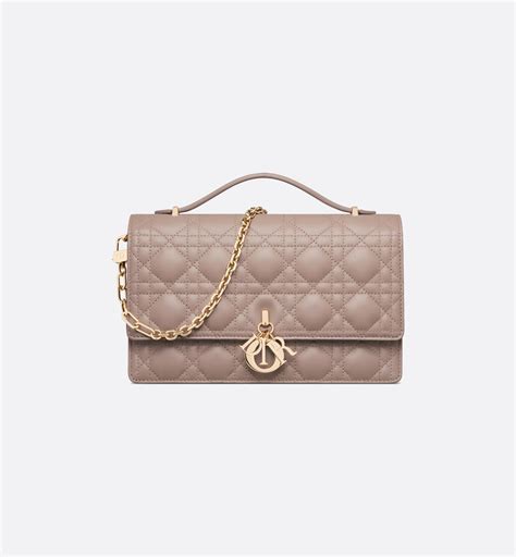 miss dior top handle|Miss Dior Top Handle Bag Warm Taupe Cannage .